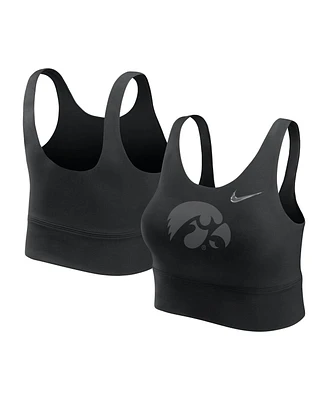 Nike Women's Black Iowa Hawkeyes Performance Longline Sports Bra