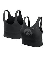 Nike Women's Black Iowa Hawkeyes Performance Longline Sports Bra