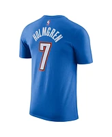 Nike Men's Chet Holmgren Blue Oklahoma City Thunder Icon Edition Name Number T-Shirt