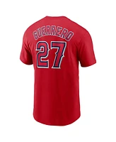 Nike Men's Vladimir Guerrero Red Los Angeles Angels Fuse Name Number T-Shirt