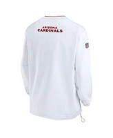 Nike Men's White Arizona Cardinals 2023/24 Sideline Repel V-Neck Long Sleeve Pullover Windshirt