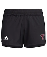 Adidas Women's Black Texas Tech Red Raiders Sideline Aeroready Woven Shorts