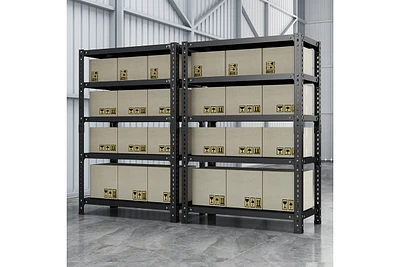 Universal Adjustable Storage Rack Black (120x40x180cm