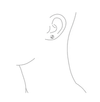 Bling Jewelry Minimalist Plain Simple Round Bead Ball Tragus Cartilage Stud Earrings Shiny Polish .925 Sterling Silver