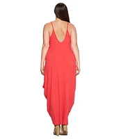 L I V D Plus Spaghetti Strap Harem Dress