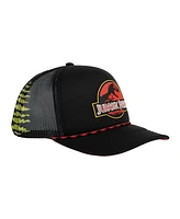 Jurassic Park Men's Logo Black Trucker Hat