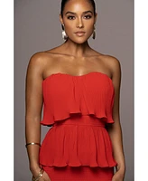 Jluxlabel Women's Casa Blanca Ruffle Dress