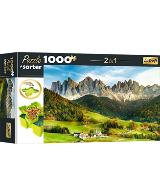 Trefl Red 1000 Piece Puzzle & Sorter - Beautiful Dolomite Landscape