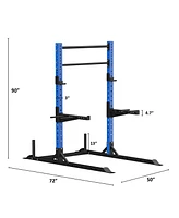 1200 lbs Commercial Power Squat Rack Weightlifting Bench Press Barbell Rack Strength