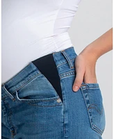 Pietro Brunelli Maternity Loose Fit & Elastic Waist Boyfriend Jeans
