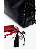 Desigual Women's Large shiny woven bag