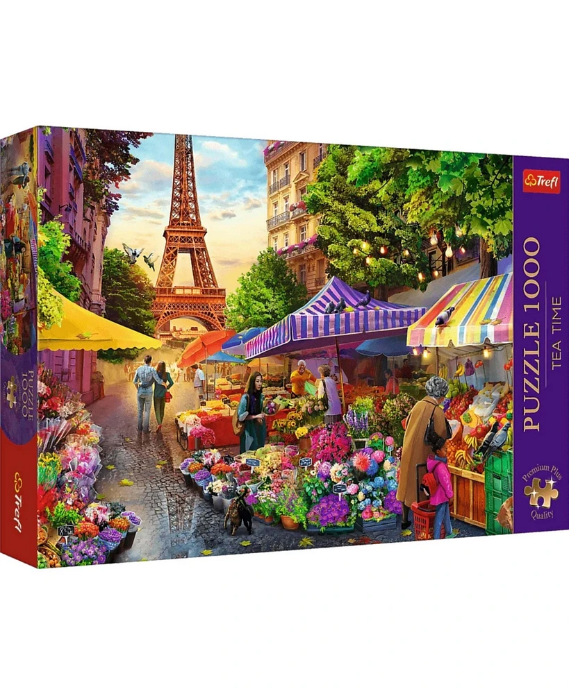 Trefl Premium Plus 1000 Piece Puzzle - Flower Market Paris