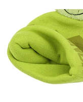 The Grinch Men's Green Beanie With Plush Character Pom
