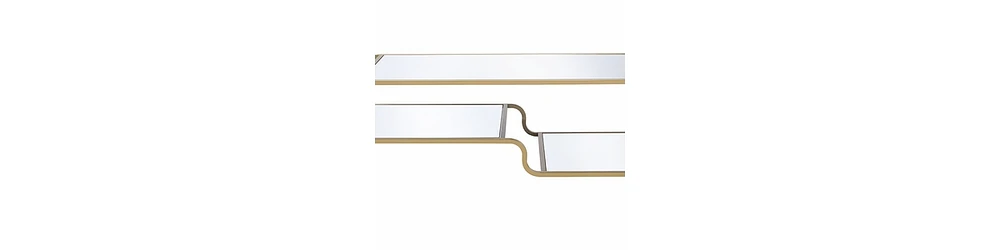 Minimalist Glass and Metal Coffee Table – Elegant and Functional