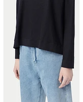 Gobi Cashmere Women's Boatneck Cotton Silk Blend Sweater
