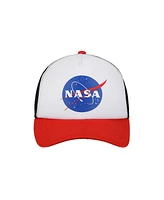 Nasa Men's Logo Red & White Trucker Hat