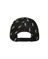 Pokemon Men's Pikachu Thunderbolt Pattern Black Trucker Hat