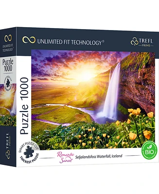 Trefl Prime 1000 Piece Puzzle - Romantic Sunsets Selisalandfoss Water Falls Iceland