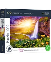 Trefl Prime 1000 Piece Puzzle - Romantic Sunsets Selisalandfoss Water Falls Iceland