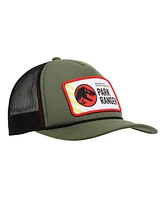 Jurassic Park Men's Park Ranger Badge Olive Trucker Hat