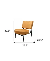 Modern Accent Chair with Rectangle and Circle Design – Unique Statement Piece