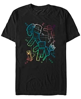 Fifth Sun Men's Gradient Lines Short Sleeve T-Shirt