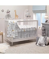 Lambs & Ivy Baby Animal Jungle Soft 100% Cotton Jersey Fitted Crib Sheet