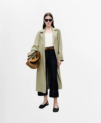 Mango Women's Soft Belt Trench Coat