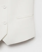 Mango Women's Double-Breasted Suit Vest Jacket