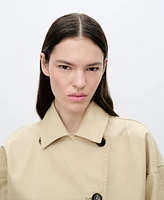 Mango Women's Oversized Cotton Parka Coat