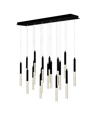 Cwi Lighting 48" Metal Dragonswatch Integrated Led Chandelier