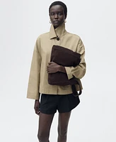 Mango Women's Straight Cotton Jacket