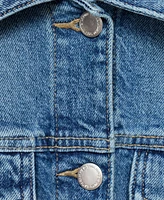 Mango Women's Crop Denim Jacket