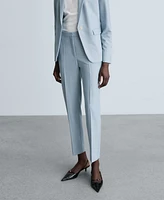 Mango Women's Straight Suit Trouser Pants