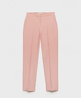 Mango Women's Straight Suit Trousers Pants