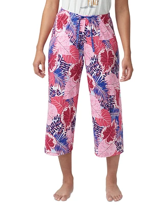Hue Women's The Great Palms Printed Capri Pajama Pants