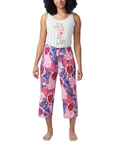 Hue Women's The Great Palms Printed Capri Pajama Pants