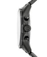 A|X Armani Exchange Men's Quartz Chronograph Gunmetal Stainless-Steel Watch, 44mm