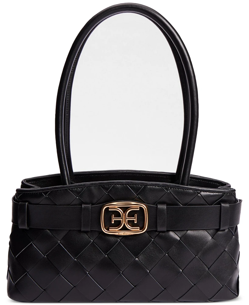 Sam Edelman Cleo Medium Woven Leather Satchel