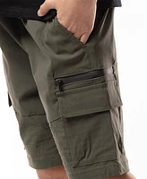 Ring of Fire Big Boys Harley Stretch Tech Fabric Pull-On Cargo Shorts with Moto Detailing