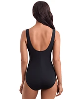 Shape Solver Sport by Mimi Flamingo Women's Nighparty Square-Neck Swimsuit