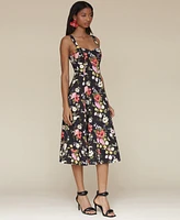 Avec Les Filles Women's Fit & Flare Floral-Print Dress