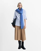 Mango Women's Striped Cotton Shirt