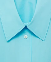 Mango Women's Oversize Poplin Shirt