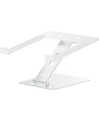 Adjustable Laptop Stand for Desk, Portable Laptop Riser, Aluminum Computer Stand for Laptop Foldable, Ergonomic Laptop Holder for MacBook Air Pro, Del