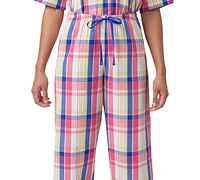 Hue Women's Seersucker Capri Pajama Pants
