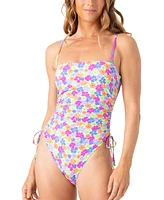 Roxy Juniors' California Dreaming Floral-Print Cheeky Swimsuit