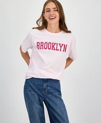 Rebellious One Juniors' Brooklyn Graphic T-Shirt