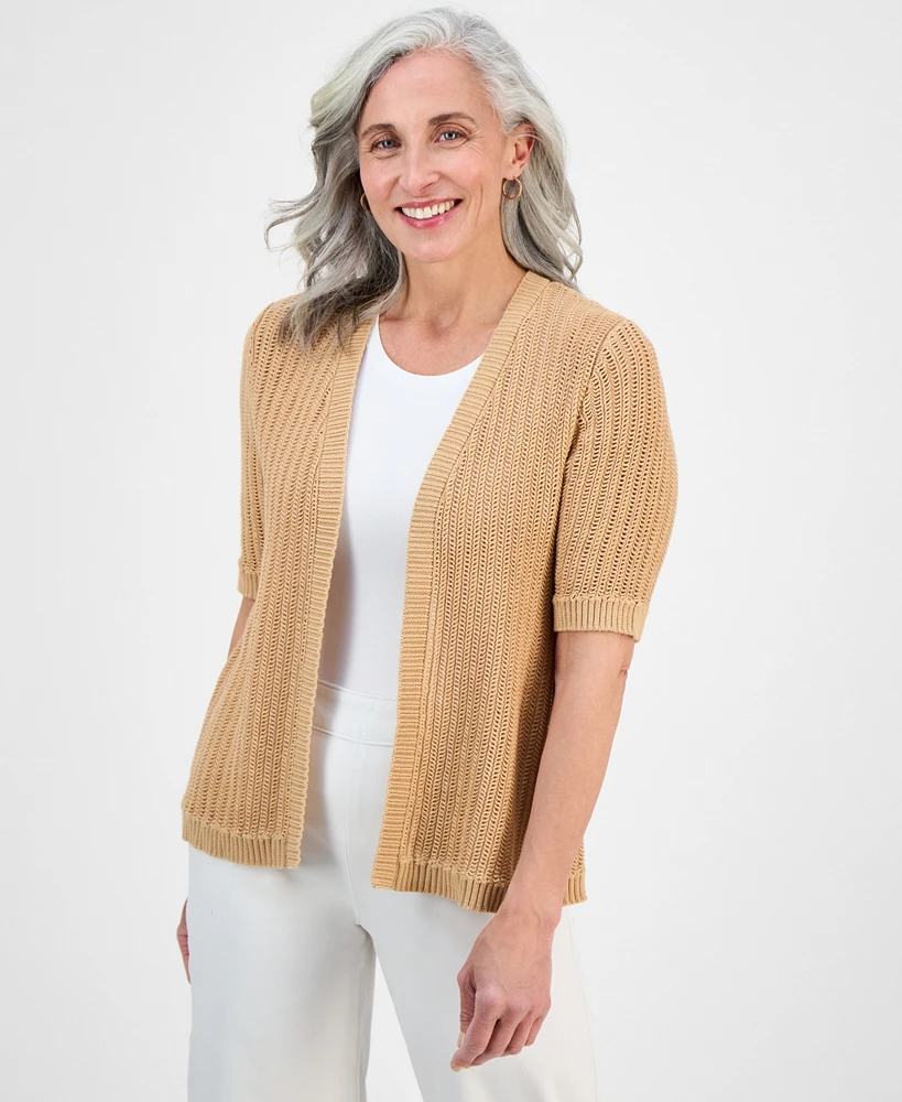 Style & Co Petite Summer Cotton Cardigan, Exclusively at Macy's