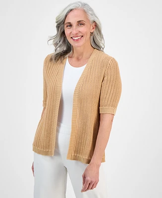 Style & Co Petite Summer Cotton Cardigan, Exclusively at Macy's